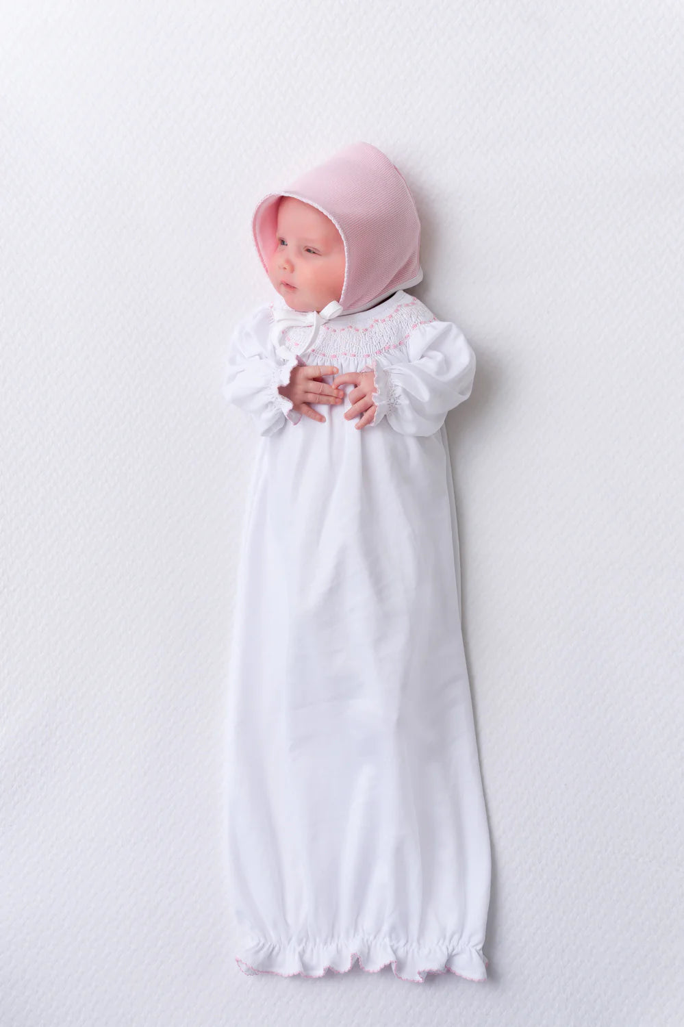 Beaufort Bonnet Sweetly Smocked Greeting Gown