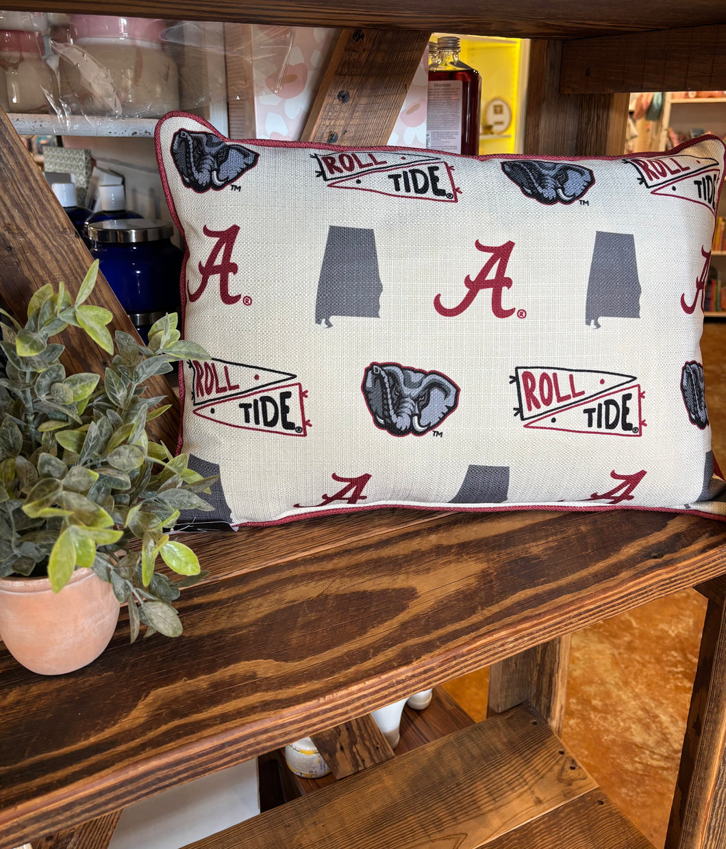 Alabama Pennant Pattern Pillow