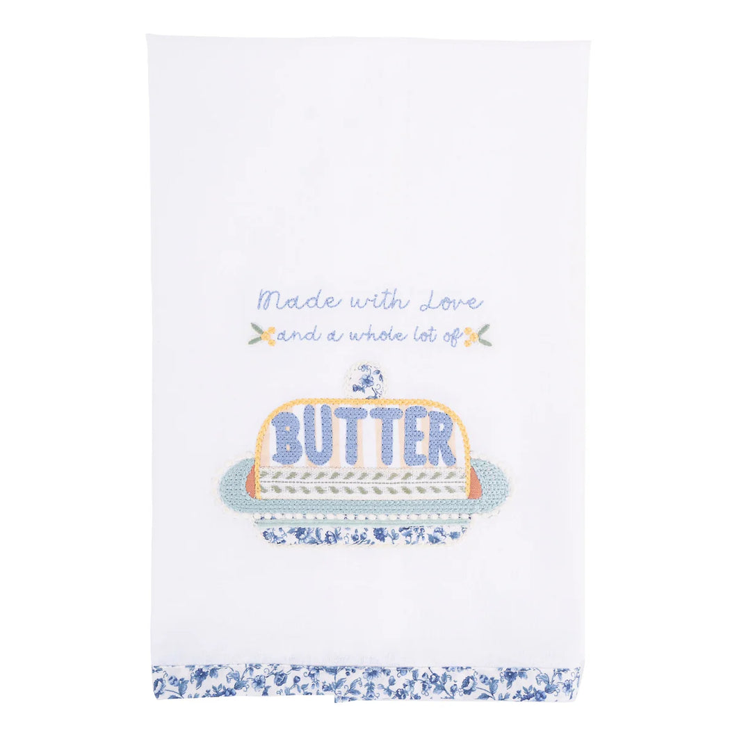 Love and a Whole Lot of Butter Tea Towel
