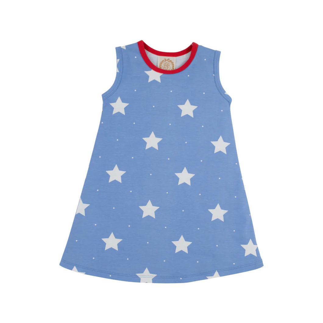 Beaufort Bonnet Sleeveless Polly Play Dress North Sea Stars/Richmond Red