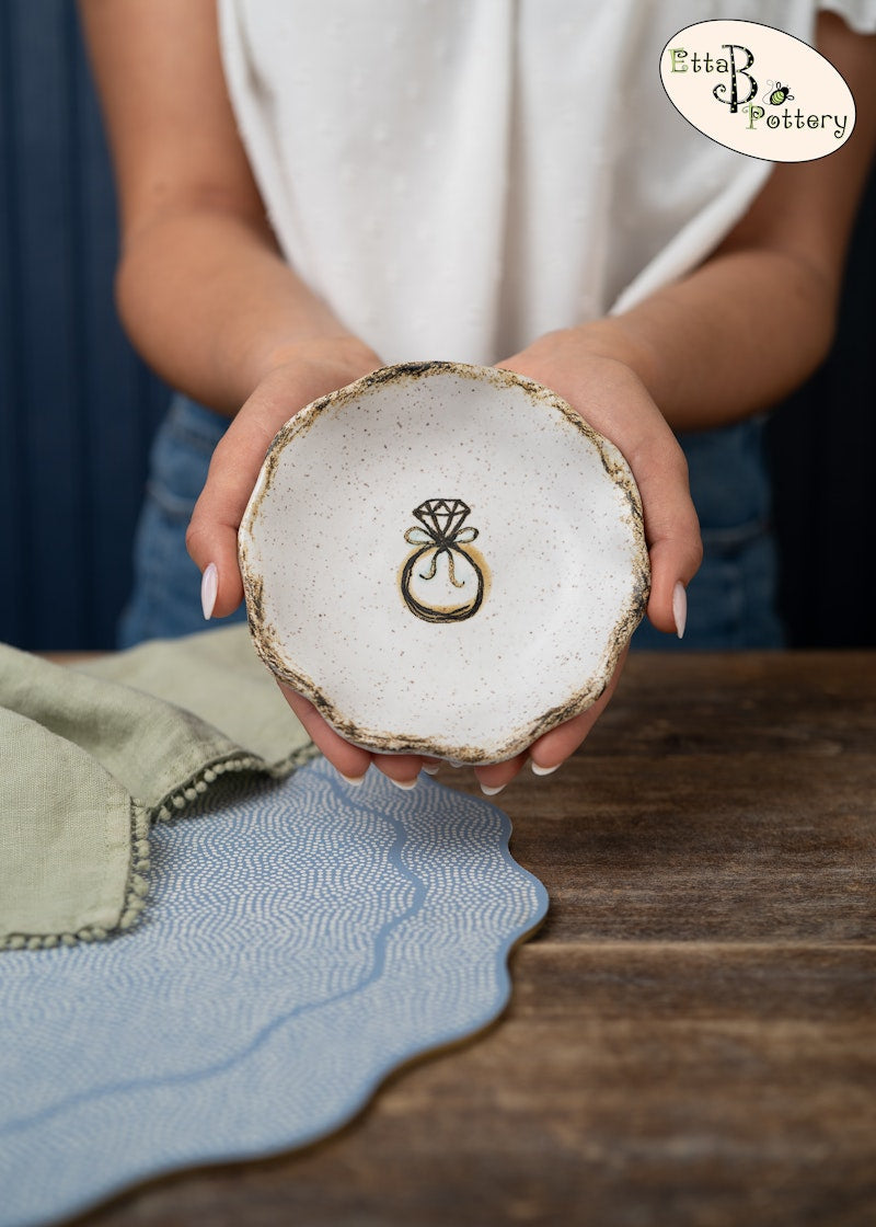 Etta B Ruffled Ring Dish