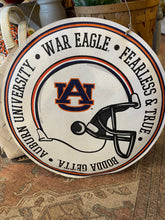 Load image into Gallery viewer, Auburn Wreath/Helmet Burlee Doorhanger
