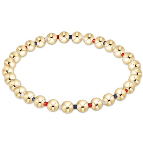 Enewton Hope Grateful 5mm Beaded Bracelet Firecracker