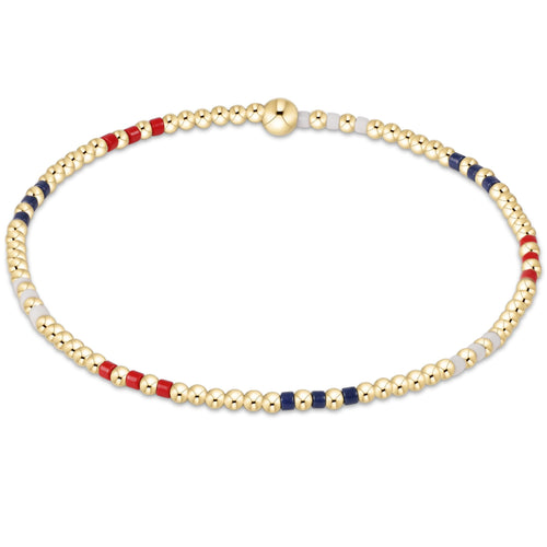 Enewton Hope Joy Pattern 2mm Beaded Bracelet Firecracker