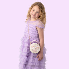 Load image into Gallery viewer, Tweed Mini Flower Purse
