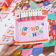 Load image into Gallery viewer, Packed Party Birthday Wishes Dessert Plates (10 count)
