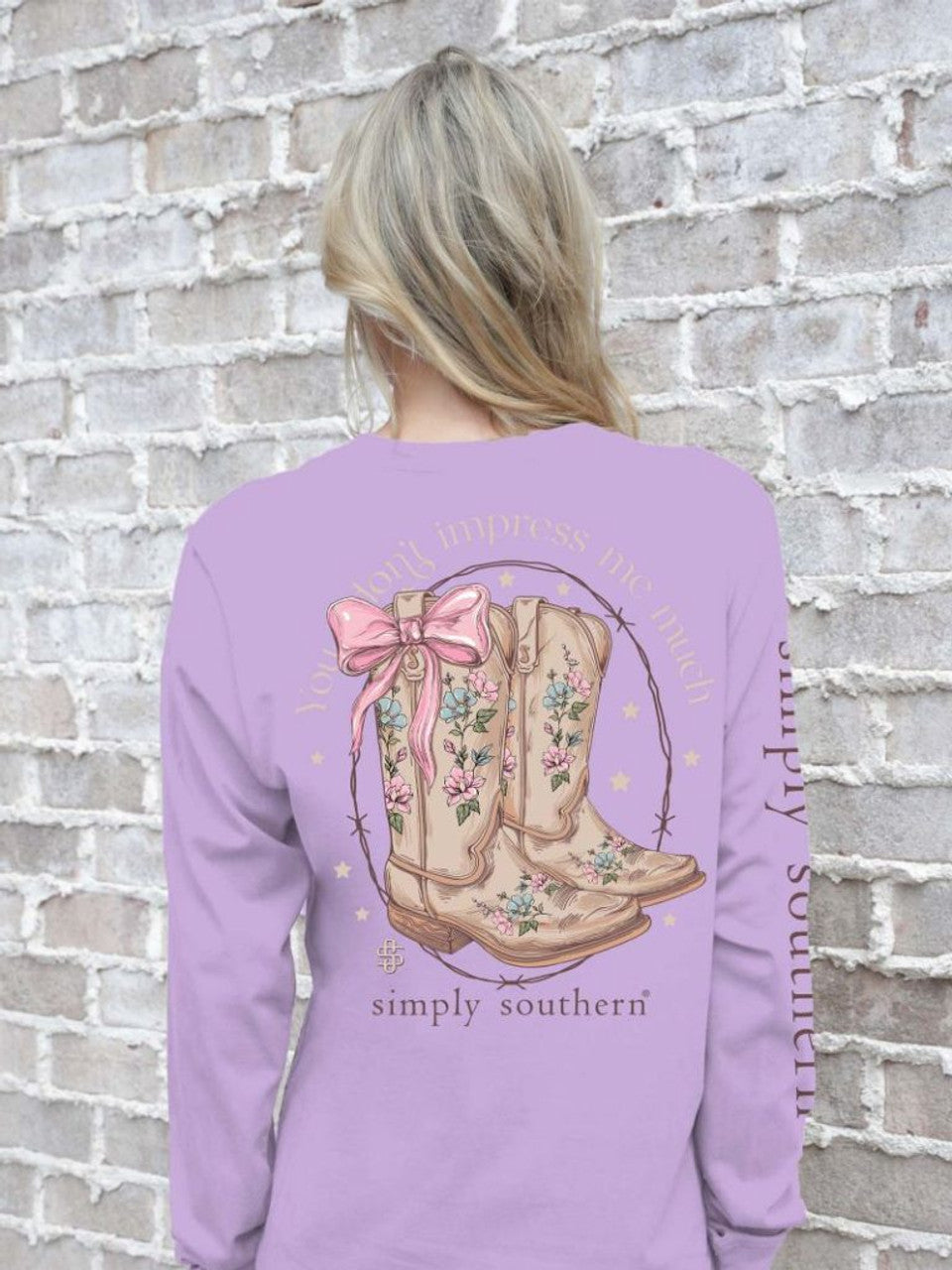 Simply Southern Impress Lilac Shirt