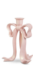 Load image into Gallery viewer, Pink Pearlescent Bow Candlesticks
