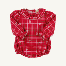 Load image into Gallery viewer, Beaufort Bonnet Long Sleeve Ramona Ruffle Bubble Torrington Tartan with Palmetto Pearl
