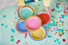 Load image into Gallery viewer, Packed Party Rainbow Ric Rac Assorted Dessert Plates (10 count)
