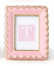 Load image into Gallery viewer, Pink Scalloped Mini Photo Frame
