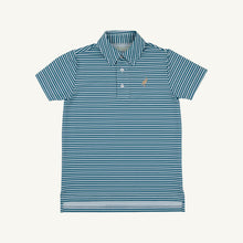 Load image into Gallery viewer, Beaufort Bonnet Prepletic Prim and Proper Polo Summer County Stripe Barnsley Blue/Keeneland Khaki
