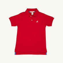 Load image into Gallery viewer, Beaufort Bonnet Prim and Proper Polo SS-Pima Richmond Red/ Worth Ave White
