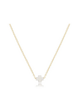 Load image into Gallery viewer, Egirl 14&quot; Sm Signature Cross Gold Necklace
