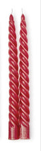 Load image into Gallery viewer, Set of 2 Twist Taper Candles

