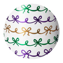 Load image into Gallery viewer, Swig Mardi Gras Bows Skinny Can Cooler
