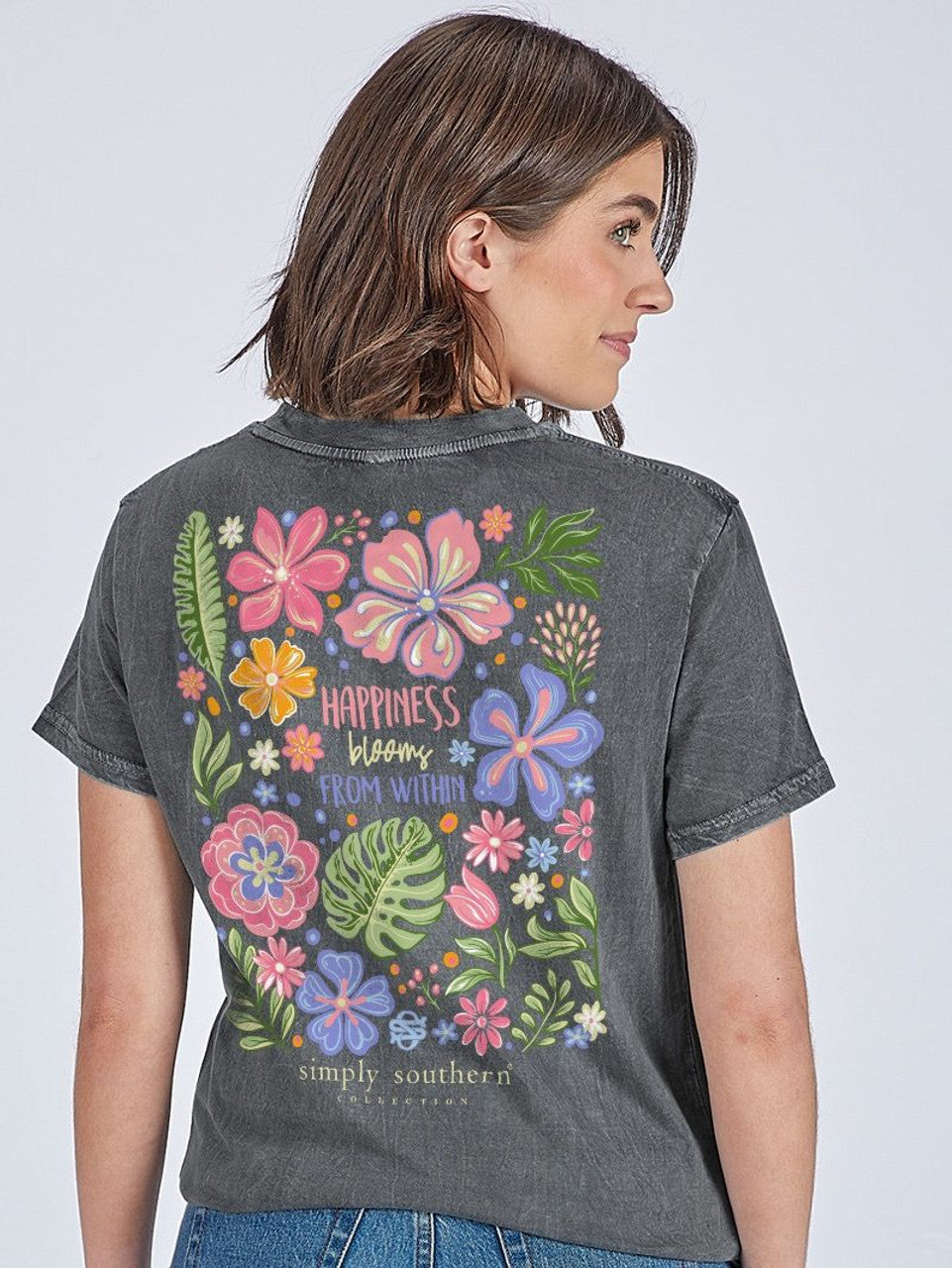 Simply Southern Happiness Blooms Shirt