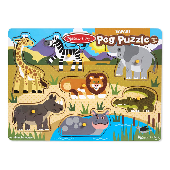 Melissa & Doug Wooden Peg Puzzle