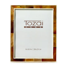 Load image into Gallery viewer, Brown Faux Horn Frame 8x10
