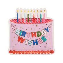 Load image into Gallery viewer, Packed Party Birthday Wishes Dessert Plates (10 count)
