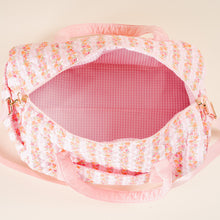 Load image into Gallery viewer, On The Go Quilted Weekender Petal Parade Pink
