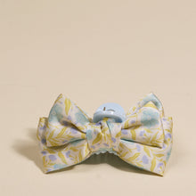 Load image into Gallery viewer, Satin Bow Clip Mini Poppin Petals Aqua
