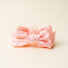 Load image into Gallery viewer, Satin Bow Clip Blush

