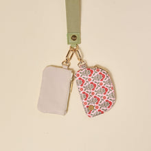 Load image into Gallery viewer, Dynamic Duo Pouch Wristlet-Evergreen Dusty Rose
