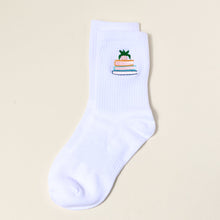 Load image into Gallery viewer, Book Nook Embroidered Crew Socks
