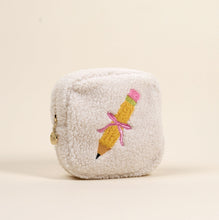 Load image into Gallery viewer, Teddy Zippered Pouch
