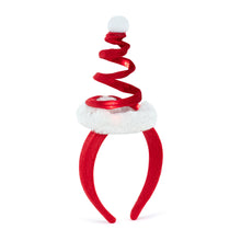Load image into Gallery viewer, Swirly Santa Hat LED Headband
