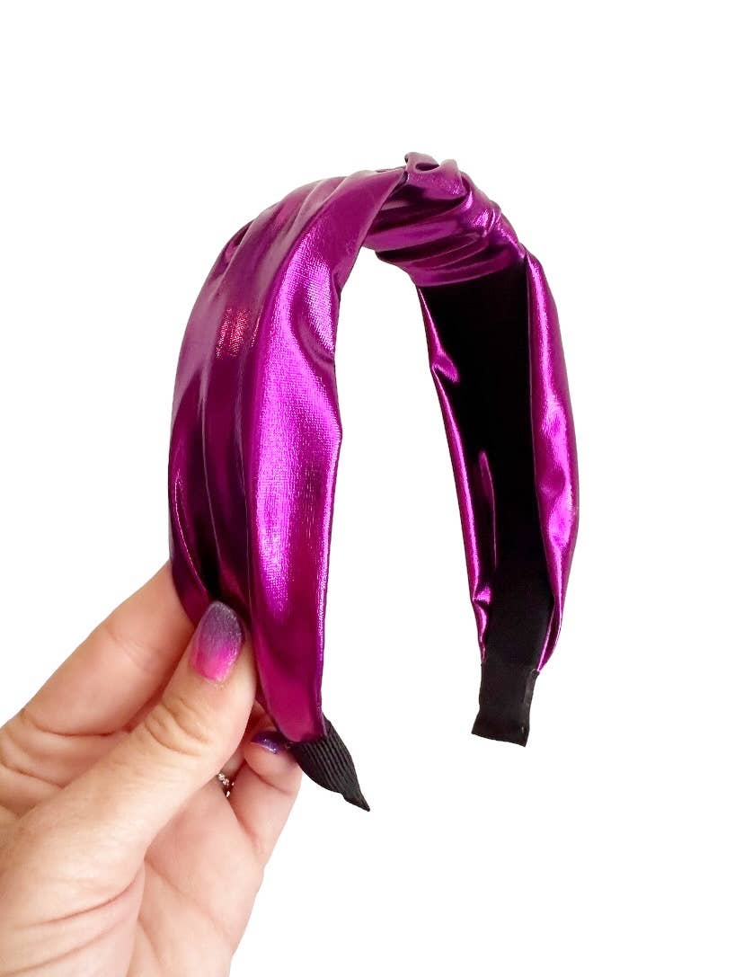 Purple Metallic Headband