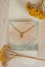 Load image into Gallery viewer, Rest in Him Mini Tag Necklace | Christian Jewelry
