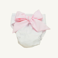 Load image into Gallery viewer, Beaufort Bonnet Baby Bow Bottom Bloomer Worth Ave White/Palm Beach Pink

