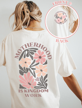 Load image into Gallery viewer, Motherhood is Kingdom Work Tee: Ivory
