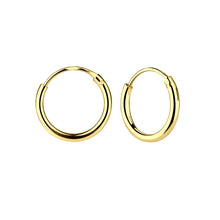 Load image into Gallery viewer, 14K Gold-Plated Endless Hoop Earring for Children and Babies

