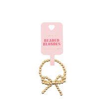 Load image into Gallery viewer, Beaded Blondes Gold Bow Ring
