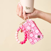 Load image into Gallery viewer, Hands-Free Keychain Wristlet-Tickled Pink
