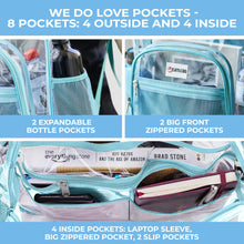 Load image into Gallery viewer, Clear Backpack XL Turquoise
