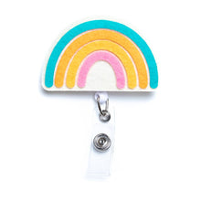 Load image into Gallery viewer, Rainbow 360-Degree Rotating Retractable Reel Badge Holder
