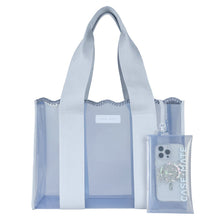 Load image into Gallery viewer, Case Mate Jelly Crochet Tote w/Phone Case Carolina Blue
