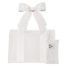 Load image into Gallery viewer, Case Mate Jelly Bow Tote w/Phone Pouch Ivory Shine
