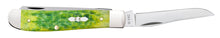 Load image into Gallery viewer, Case Green Apple Bone Peach Seed Jig Mini Trapper
