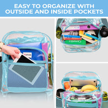Load image into Gallery viewer, Clear Backpack XL Turquoise
