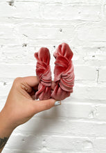 Load image into Gallery viewer, CHILD sized Top Knot Headband Velvet: Navy
