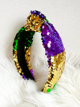 Load image into Gallery viewer, Mardi Gras Sequined Headband
