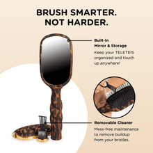 Load image into Gallery viewer, Teleties Detangler Fine Hair Tortoise Brush
