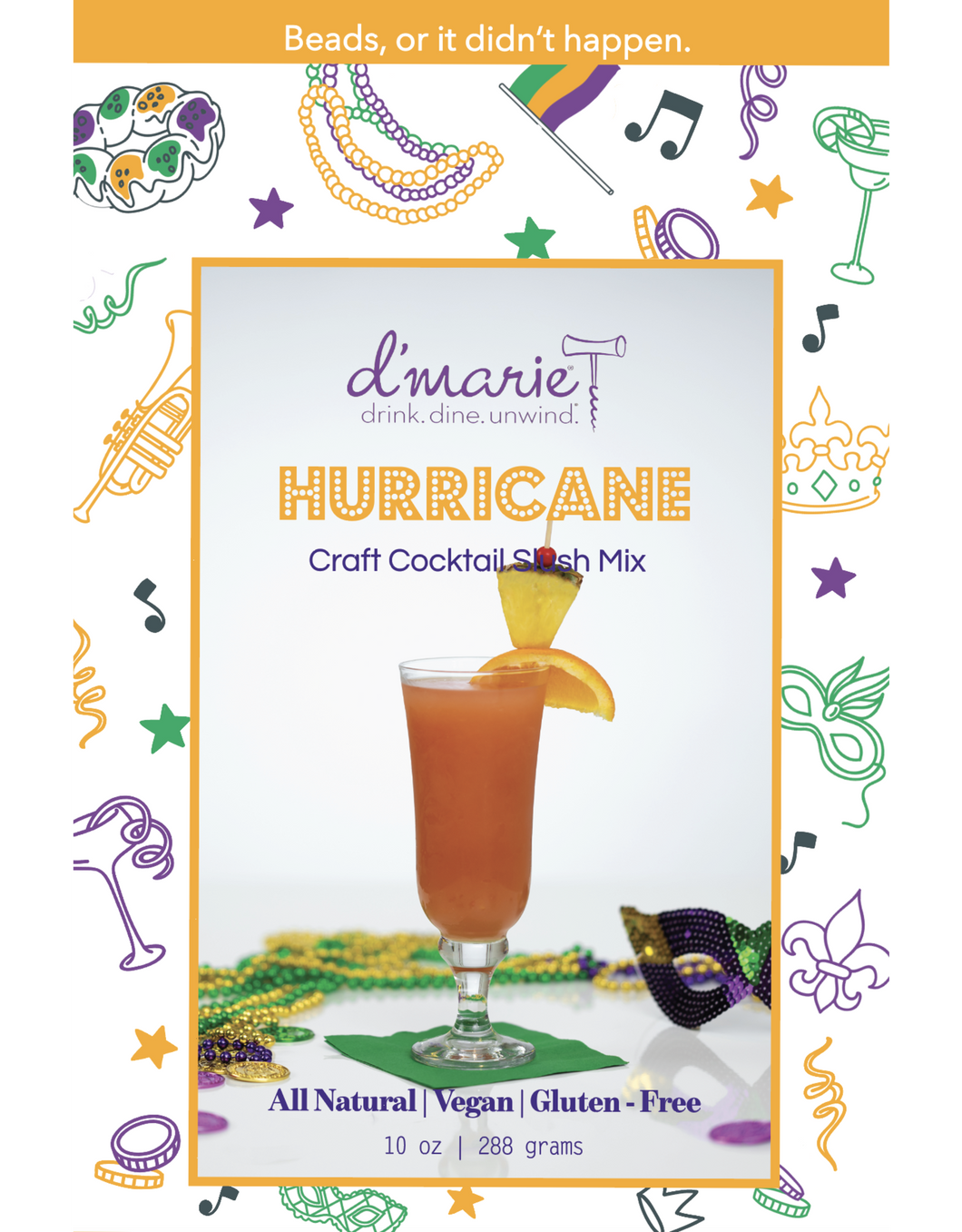 d'marie Mardi Gras Cocktail Slush Mix