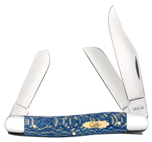 Load image into Gallery viewer, Case Blue Sycamore Wood Smooth Stockman Knife
