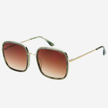 Load image into Gallery viewer, Freyrs Cosmo Acetate Womens Square Sunglasses : Emerald Green
